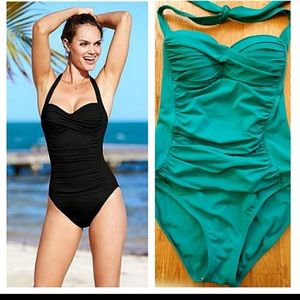 La Blanca One Piece Rushed Swimsuit Size 4